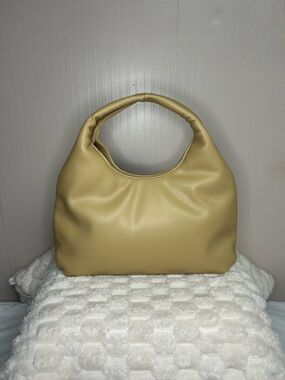 A New Day Soft Tan Hobo Shoulder Bag